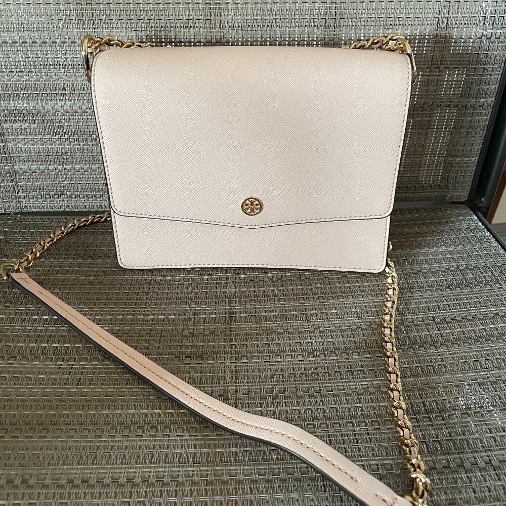 Tory Burch Robinson Leather Convertible Shoulder Bag